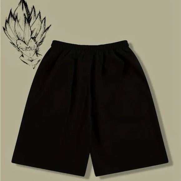 Men’s Dragon Ball Z Vegeta Drawstring Casual Shorts - Picture 2 of 7